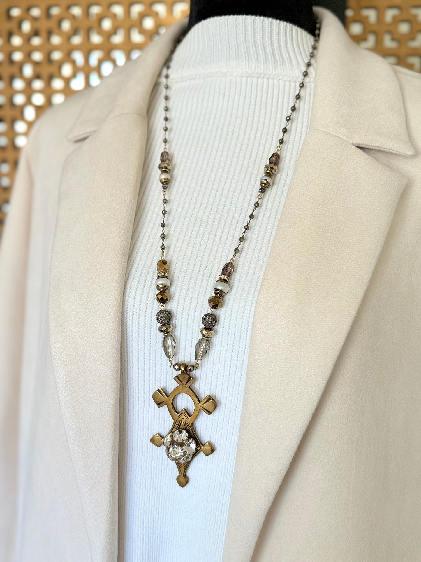 African Cross Necklace